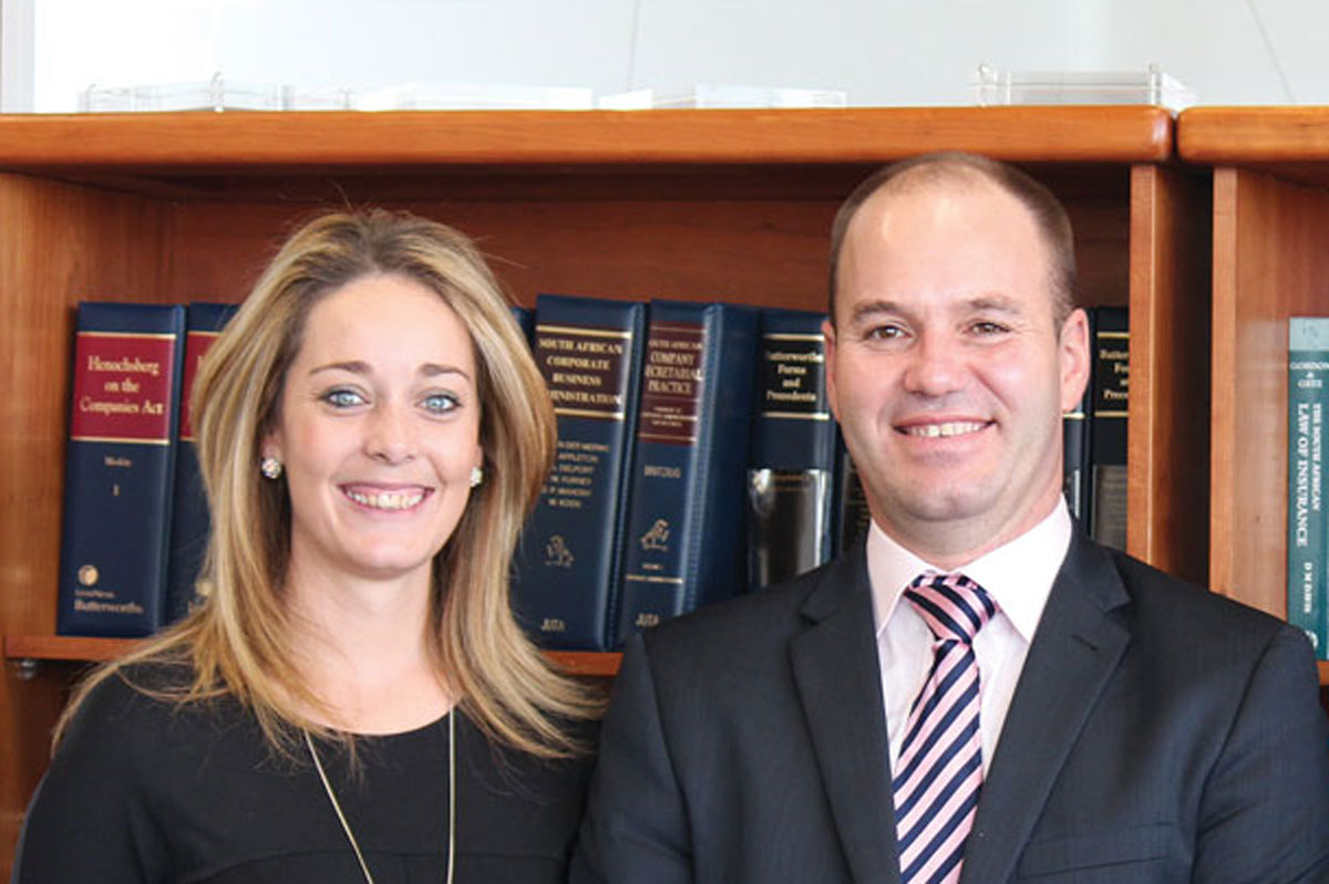 AFGRI Legal Team - Robyn van Heerden and Pieter Badenhorst