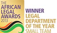 African Legal Awards 2013: Legal Department of the Year Small Team
