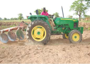 AA Ataqwaah’s new John Deere tractor provides land preparation services to over 100 smallholder farmers in Northern Ghana.